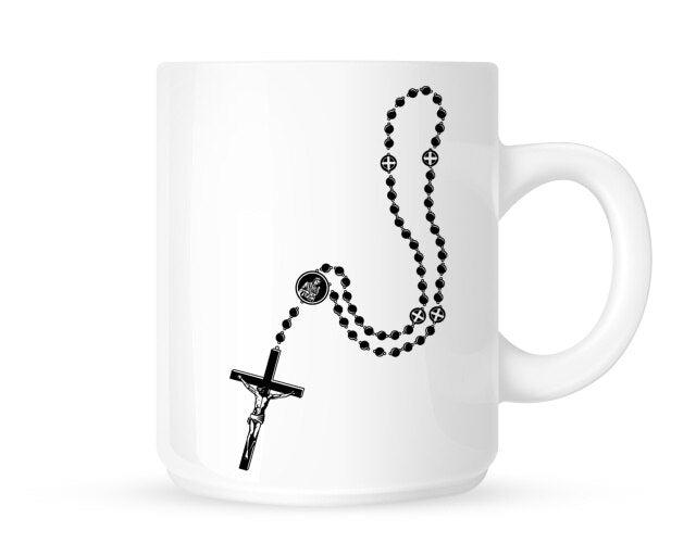 A Cross And Jesus On End Special Mug Design